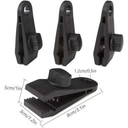 Swyeoot - 20 Pcs Pinces Linoléum Réutilisables Tarp Clips PoignéE Verrouillage Robuste Pour