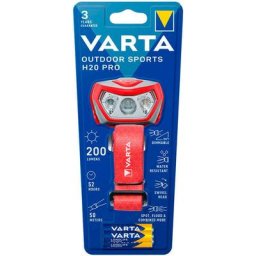 Torche Frontale Outdoor Sports H20 Pro (Piles incluses / 200 lumens) - Varta