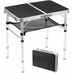 Proster - Table de pique-nique pliante hauteur réglable pour camping, pique-nique, plage