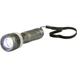 Lampe de poche Arcas 3W led à pile(s) 130 lm 169 g - gris