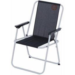 O'camp - Fauteuil piccolo de camping pliable Noir - Dimensions : 57 x 55 x 80 cm - Noir