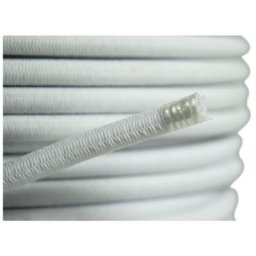 Sandow élastique blanc professionnel 9mm (Rouleau de 25 mètres) - Anti-UV - Très résistant