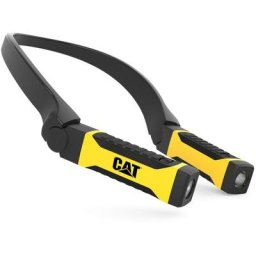 Lampe led de cou Caterpillar 200 Lumens Portée 30 m Etanche IPX6 2 piles aa incluses CT7100