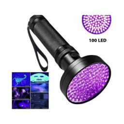 Lampe torche uv 100 led, lampe torche uv avec lumière noire, lampe torche uv puissante, lampe