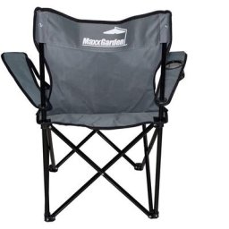 Maxxgarden - Chaise de Camping - Chaise de Pêche - Pliante - Gris