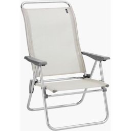 Fauteuil camping pliable Lafuma Mobilier alu low - Seigle Ii Tube Alu Brut