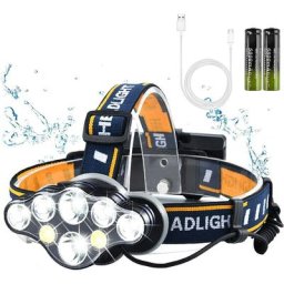 Lampe Frontale led Rechargeable, Ultra Puissante Lampe à 8 Del de , Torche Frontale Étanche et