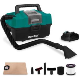 Aspirateur multi-usage portatif 20V – Bac de 15L - Récupération de poussières - accessoires inclus