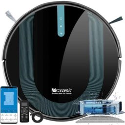 850T - Aspirateur Robot Laveur - Aspiration et lavage 2 en 1 - Forte Aspiration de 3000 Pa - 155min