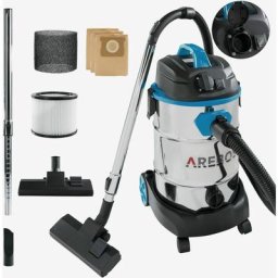Aspirateur Industriel Aspirateur Professionnel avec Prise 1600W 30L Acier Inoxydable Fonction de