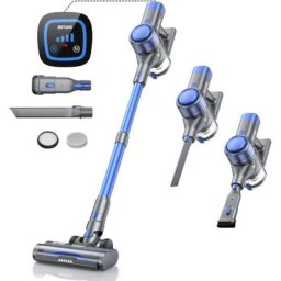 Aspirateur Balai sans Fil, 33KPA/400W Aspirateur sans Fil Intelligent et Puissant avec 55 Min