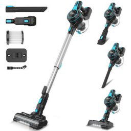 Aspirateur sans fil Inse N5 20KPa, aspirateur sans sac 6 en 1, jusqu'à 45 minutes d'autonomie,