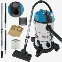 Aspirateur Industriel 6en1 1300W 30L Acier Inoxydable Fonction de soufflage Bleu - Bleu - Arebos