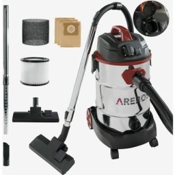 Aspirateur Industriel Aspirateur Professionnel avec Prise 1600W 30L Acier Inoxydable Fonction de
