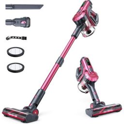 Aspirateur Balai sans Fil, 25000Pa Aspirateur sans Fil Puissant 2500mAh Batterie Amovible 45Mins