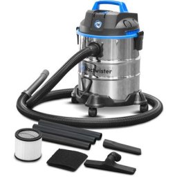 Aspirateur eau et poussières 1250W - 20L inox - 18 Kpa avec soufflerie - Vactwister