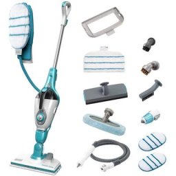 Black&decker - black+decker Balai Vapeur 1300W Multifonctions avec Gant Steamitt et 12 Accessoires