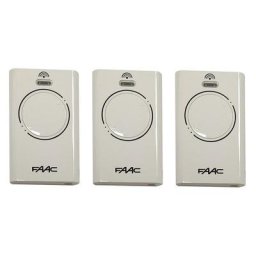 Lot de 3 télécommandes Faac xt2 868 slh lr blanc - 787009 (ne pas confondre avec xt2 433 slh)