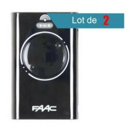 Faac - Pack de 2 Télécommandes XT2 868 slh noir