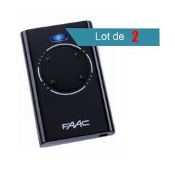 Télécommande FAAC XT4 868 SLH NOIR Pack de 2 - FAAC