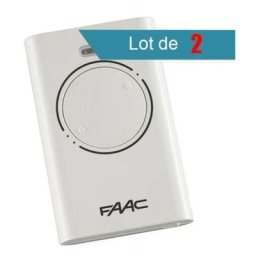 Faac - Pack de 2 Télécommandes XT2 433 slh blanche