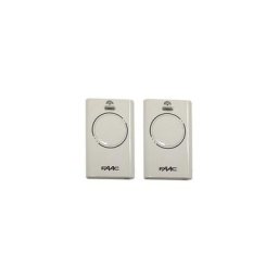 Lot de 2 télécommandes Faac xt2 433 slh lr blanc - 787007 (ne pas confondre avec xt2 868 slh et xt2