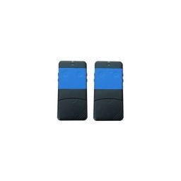 Lot de 2 télécommandes cardin s 435 tx2 noire et bleue - 433.92 mhz, code tournant - s435 tx2