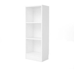 Base Étagère a, 2 tablettes de rangement. Blanc. - Blanc