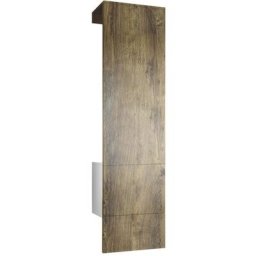 Garderobe Meubles d'entrée Carlton Set 5 Blanc - haute brillance & tons naturels - Panneau