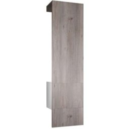 Garderobe Meubles d'entrée Carlton Set 5 Blanc - haute brillance & tons naturels - Panneau en Chêne