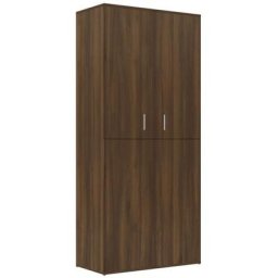 Armoire à chaussures Chêne brun 80x39x178 cm Bois d'ingénierie Vidaxl Chêne marron