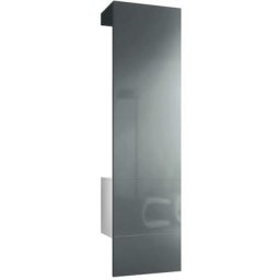 Garderobe Meubles d'entrée Carlton Set 5 Blanc - haute brillance & tons naturels - Panneau en Gris