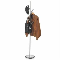 Porte-manteaux zeno portant à vêtements sur pied en forme d'arbre avec 6 crochets sur différentes