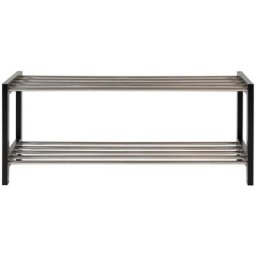 Meuble à chaussures en bois et métal - Padova - Couleur - Noir House Nordic