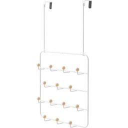 Umbra - Patère 14 crochets fixation murale ou dessus de porte Estique - Blanc