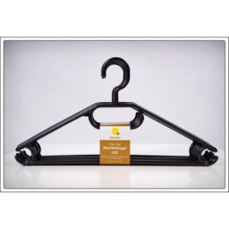 Porte-manteaux en plastique noir - 100 pièces
