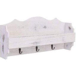 Vidaxl - Porte-manteau mural Blanc 50x10x23 cm Bois Blanc