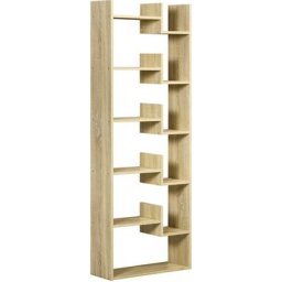 Bibliothèque étagère séparation design contemporain en arbre dim. 61L x 21l x 162H cm panneaux mdf