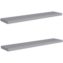 Tagères murales flottantes 2 pcs Gris 120x23,5x3,8 cm mdf Vidaxl Gris