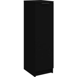 Armoire à chaussures noir 30x35x100 cm bois d'ingénierie Vidaxl Black