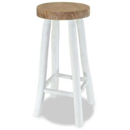 Tabouret de bar Bois de teck massif Vidaxl Brun