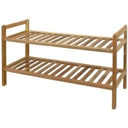 Banydea - lotus etagère salle de bain empilable 70x27cm bois
