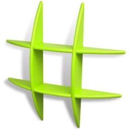 Etagère murale en mdf Vert pour DVD/Livres Vidaxl green