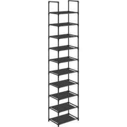 Tagère Chaussure à 10 Niveaux, Range-chaussure, Porte-chaussure, Meuble de Rangement, 33 x 33 x 173