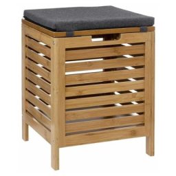Banc & Coffre de Rangement Bambou 35L Naturel