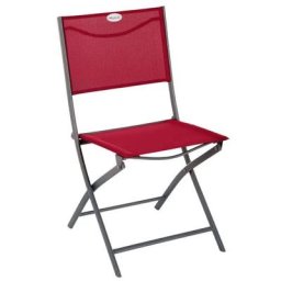 Chaise de jardin pliante modula rouge