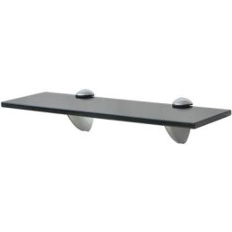Tagère murale en verre 30x20 cm 8 mm Vidaxl Noir