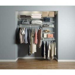 Dressing crémaillères modulables blanc 40 pièces 1,81x1,22M en kit - Blanc