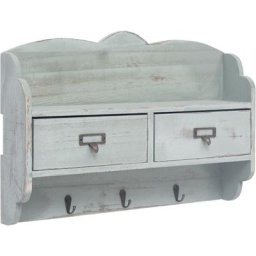 Vidaxl - Porte-manteau mural Vert 50x10x34 cm Bois Vert