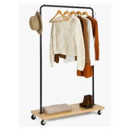 Idmarket - Portant à vêtements detroit penderie porte-manteau roulant xxl design industriel